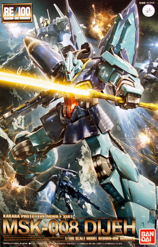 Bandai RE/100 967022 Gundam MSK-008 DIJEH 1/100 Scale Kit