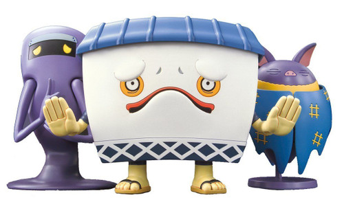 Bandai Yo-Kai Watch 973474 Murikabe & Jimii & Hikoumori Plastic Model Kit