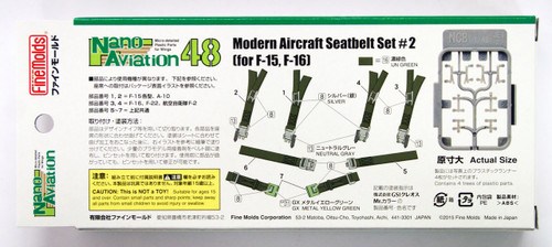 Fine Molds NC8 Modern Aircraft Seatbelt Set 1/48 Scale Kit