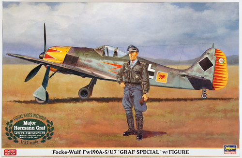 Hasegawa 08241 Focke-Wulf Fw190A-5/U7 Graf Special with Figure 1/32 Scale Kit