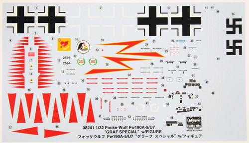 Hasegawa 08241 Focke-Wulf Fw190A-5/U7 Graf Special with Figure 1/32 Scale Kit