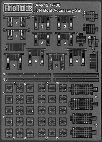 Fine Molds Etching AM-49 IJN Boat Accessory Set 1/700 Scale
