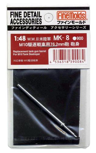 Fine Molds MK8 Replacement Tank Gun Barrel For M10 Tank Destroyer 1/48 Scale Kit