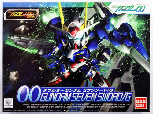 Bandai SD BB 368 Gundam OO Gundam Seven Sword/G Plastic Model Kit