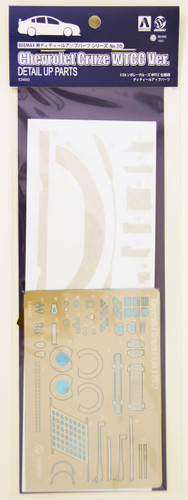 Aoshima 83000 Chevrolet Cruze (1.6T) 2012 WTCC World Champion Photo Etched Parts 1/24 Scale