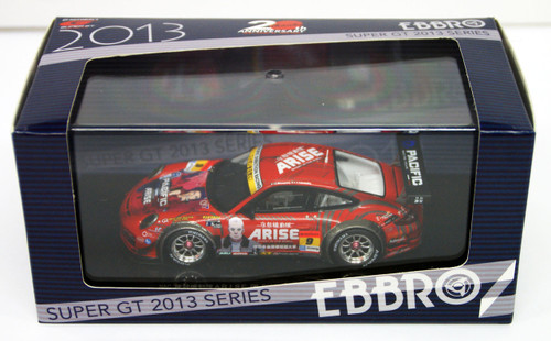 Ebbro 44953 NAC ARISE DR PORSCHE SUPER GT 300 2013 No.9 Red 1/43 Scale