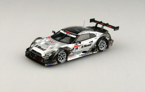 Ebbro 45102 S Road MOLA GT-R SGT 500 2014 Rd.2 Fuji No.46 Silver 1/43 Scale