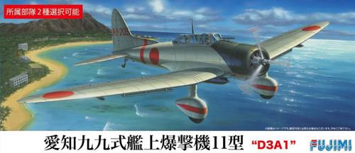 Fujimi C20 Aichi Type 99 Carrier Dive Bomber D3A1 Model 11 (Val) 1/72 Scale Kit 722757