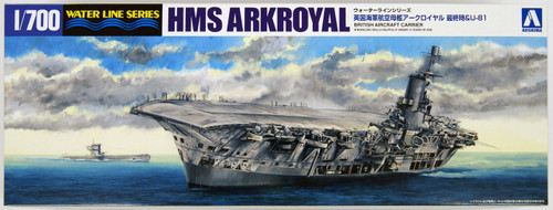 Aoshima Waterline 10228 HMS British Aircraft Carrier ARKROYAL 1941 & U-81 1/700 Scale Kit