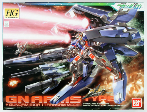 Bandai HG OO 13 GN ARMS TYPE E + Gundam EXIA (Transam Mode) 1/144 Scale Kit