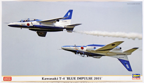 Hasegawa 02174 Kawasaki T-4 Blue Impulse 2015 (2 planes) 1/72 Scale Kit