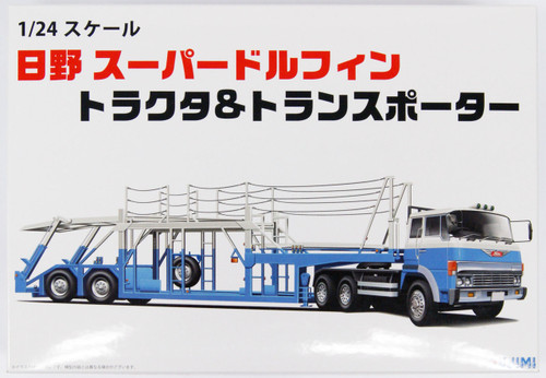 Fujimi 24TR-03 011967 Hino Super Dolphin Tractor and Transporter 1/24 Scale Kit