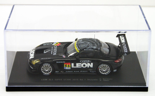 Ebbro 45288 LEON SLS Super GT300 2015 Rd.1 Okayama No.65 Black 1/43 Scale