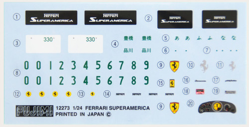 Fujimi RS-111 Ferrari Super America 1/24 Scale Kit