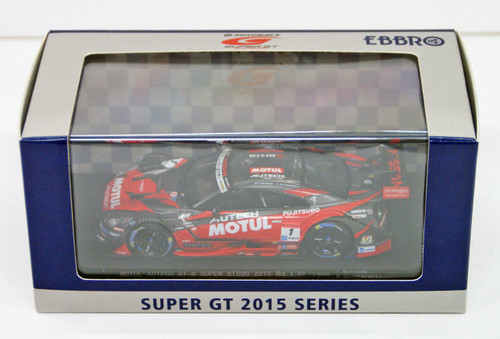 Ebbro 45260 MOTUL AUTECH GT-R SUPER GT500 2015 Rd.1 Okayama No.1 Red 1/43 Scale