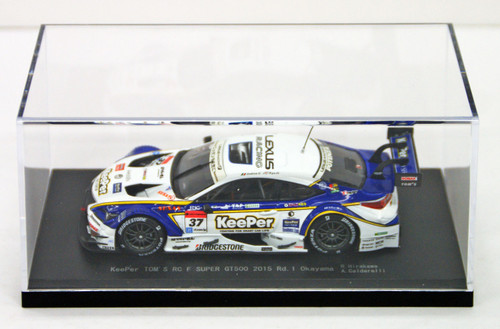 Ebbro 45265 KeePer TOMS RC F Okayama 2015 No.37 White Blue 1/43 Scale