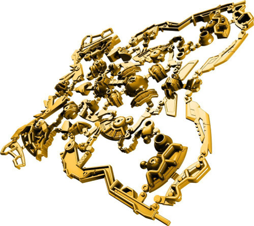 Bandai 078586 FRAMERobo 01-CM GAEAFRAME (Version Chimera Form Color) Plastic Model Kit