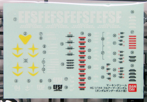 Bandai HG Gundam FA-78 Full Armor Gundam (Thunderbolt Version) 1/144 Scale Kit