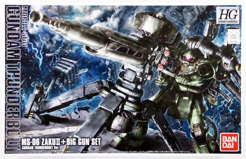 Bandai HG Gundam MS-06 ZAKU II + Big Gun Set (Thunderbolt Version) 1/144 Scale Kit