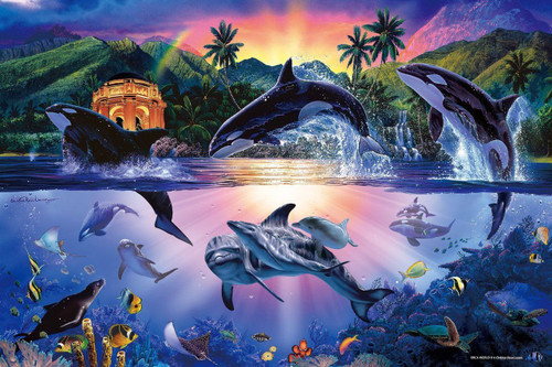 Epoch Jigsaw Puzzle 13-015 Lassen Orca World 2 (1000 Pieces)