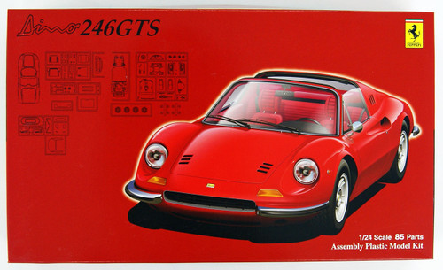 Fujimi RS-113 Ferrari Dino 246GTS (Spider) 1/24 Scale Kit
