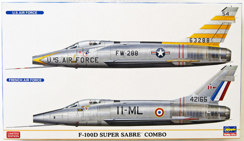 Hasegawa 02200 F-100D Super Sabre Combo 1/72 Scale Kit Limited Edition