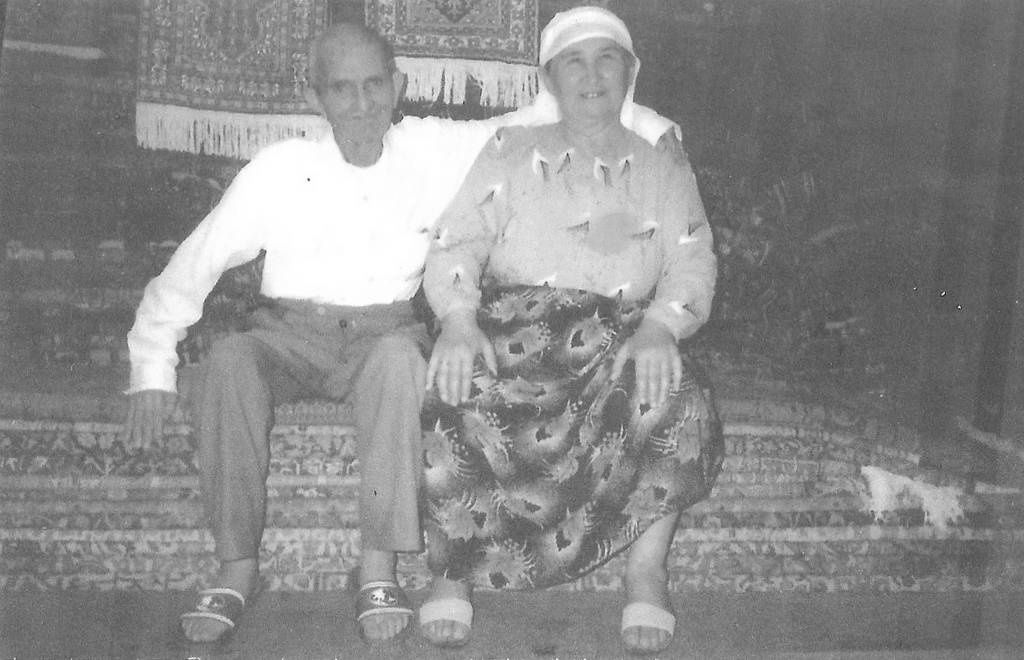 My grandparents in our first rug shop.