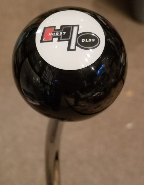 Rally Stripe "66" Shift Knob 3/816 threads HURST Mustang