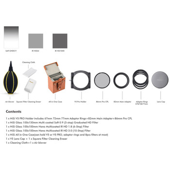NiSi Filters 100mm V5 Pro Starter Kit + BONUS Enhanced Landscape C-PL - Second Generation II NiSi Filters 100mm V5 Pro Starter Kit + BONUS Enhanced Landscape C-PL - Second Generation II