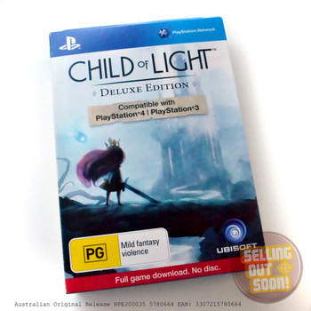Child Of Light (PS3 & PS4) Rare Australian Version Deluxe (Collectors) Edition Child Of Light (PS3 & PS4) Rare Australian Version Deluxe (Collectors) Edition