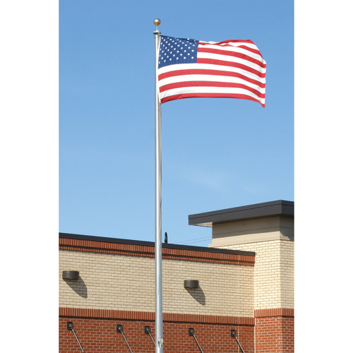 Commercial Grade External Halyard Flag Pole. Made in USA Commercial Grade External Halyard Flag Pole. Made in USA