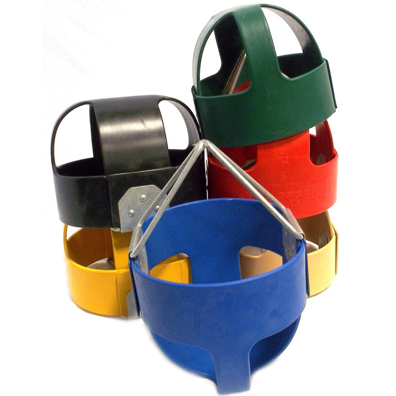 Tot Full Bucket Rubber Infant Swing Seat with Steel Core - Made in USA - Commercial Grade (S100) - USA Made - 5 Colors