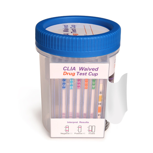 12 Panel Rapid Drug Test Cup Flat Front CLIA Waived with Adulterants 25