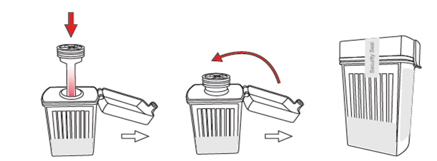 Oral Saliva Flip Top Device Instructions