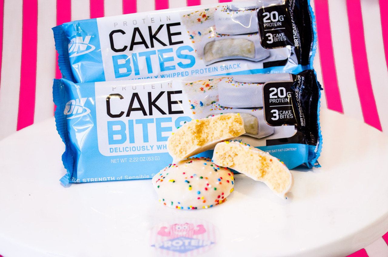 Optimum Nutrition Protein Cake Bites Birthday Cake Flavour The Protein Pick and Mix