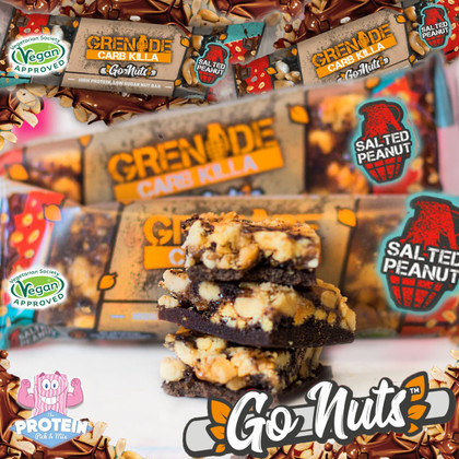 Grenade goes Vegan!! Nuts on nuts and nuttin' artificial in new 'Go Nuts' Carb Killa's Grenade goes Vegan!! Nuts on nuts and nuttin' artificial in new 'Go Nuts' Carb Killa's