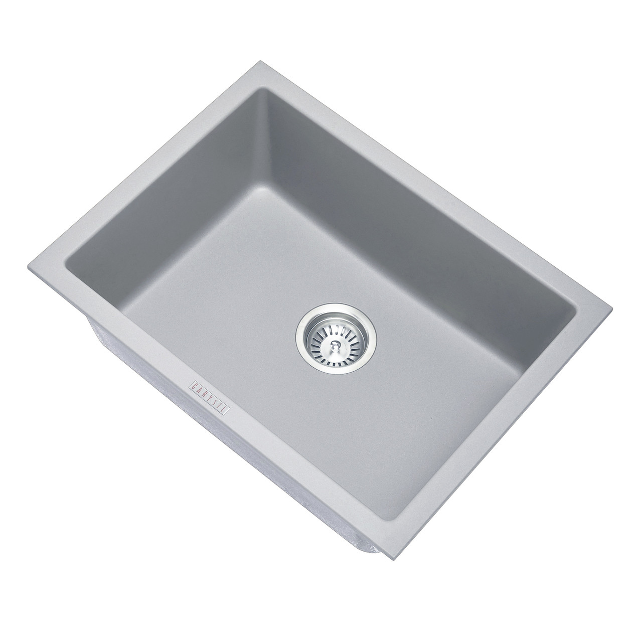 CarySil Granite Kitchen Sink Drop In or Under Mount Single Bowl
