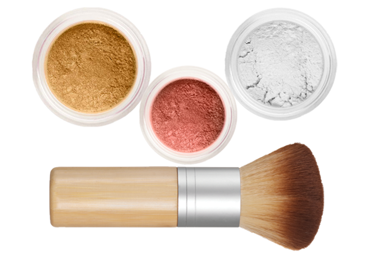 Sheer Miracle Mineral Makeup Starter Kit | Mineral Foundation, Finishing Powder and Blush plus Eco-Friendly Vegan Bamboo-ki Brush