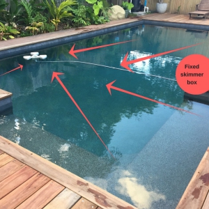 pool skimmer floating dragonfly water circulation skimmers bottom
