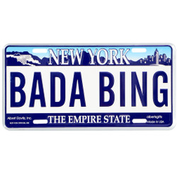 Bada Bing License Plate Bada Bing License Plate
