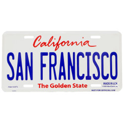 San Francisco License Plate San Francisco License Plate