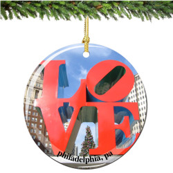 Porcelain LOVE Christmas Ornament Porcelain LOVE Christmas Ornament