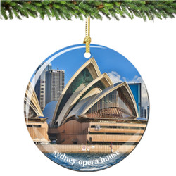 Porcelain Australia Sydney Opera House Christmas Ornament Porcelain Australia Sydney Opera House Christmas Ornament