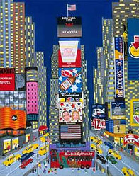 Times Square Scene Art Times Square Scene Art
