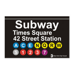 42nd Street Subway Station Times Square Magnet 42nd Street Subway Station Times Square Magnet