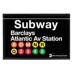 Barclays Atlantic Ave Brooklyn Subway Magnet Barclays Atlantic Ave Brooklyn Subway Magnet