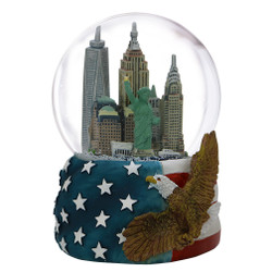 Patriotic NYC Skyline Snow Globe Patriotic NYC Skyline Snow Globe