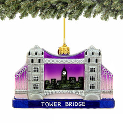 London Tower Bridge Christmas Ornament - Glass London Tower Bridge Christmas Ornament - Glass