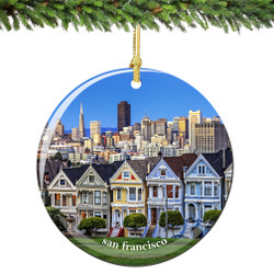 San Francisco Christmas Ornament Porcelain Skyline San Francisco Christmas Ornament Porcelain Skyline