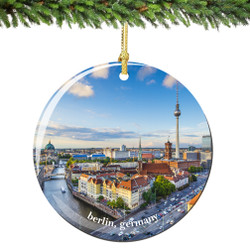 Berlin Germany Christmas Ornament Porcelain Skyline Berlin Germany Christmas Ornament Porcelain Skyline